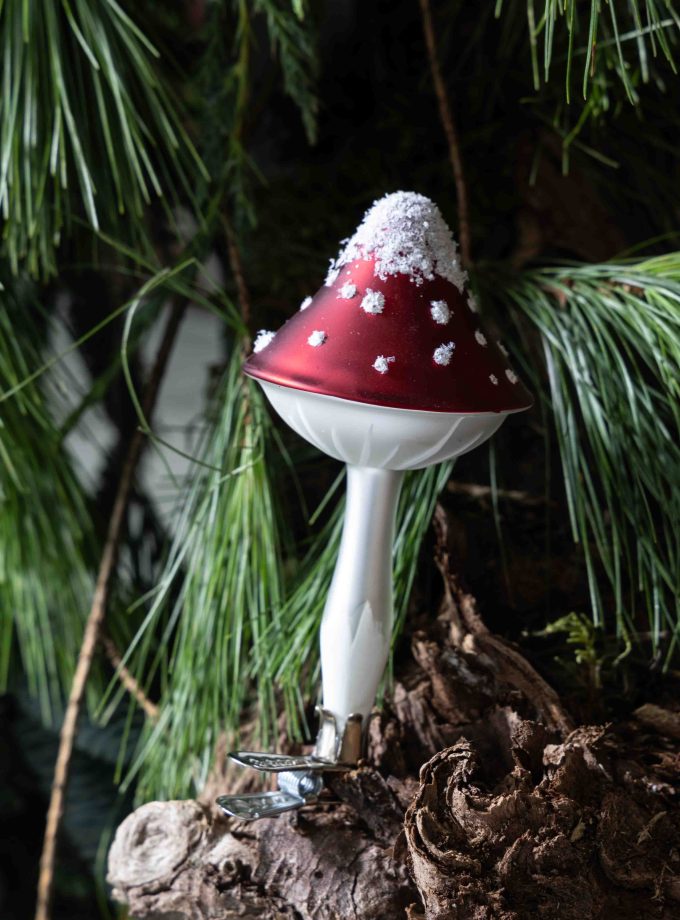 Bombka - MUCHOMOR na klipsie