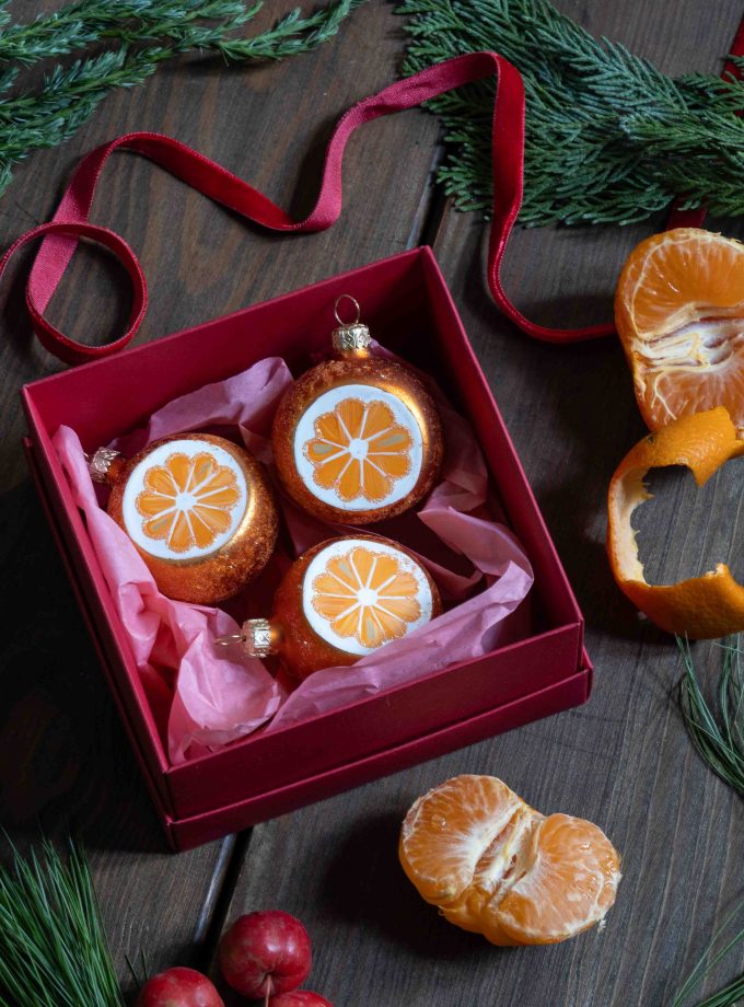 Zestaw bombek - MANDARYNKI