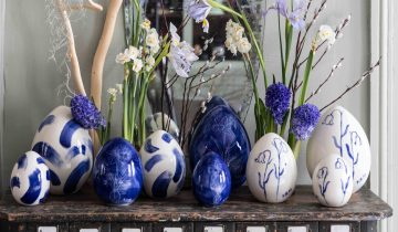 Jaja ceramiczne kobalt K&M