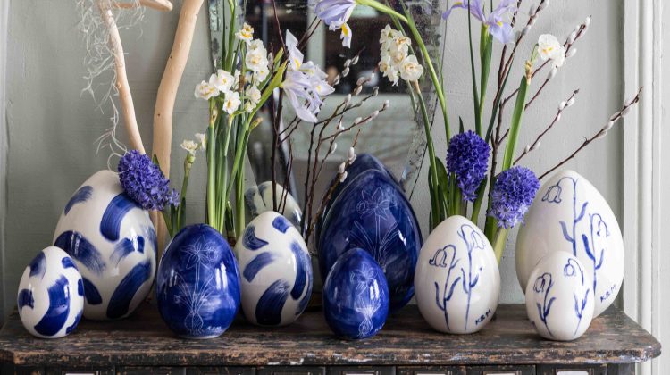 Jaja ceramiczne kobalt K&M