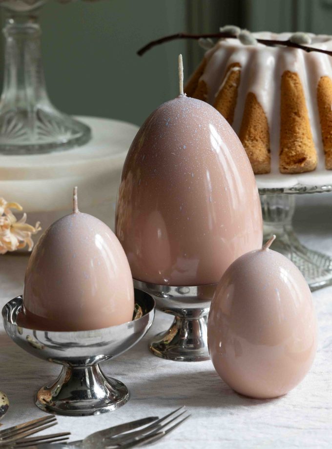 Świece jajka - naturalne